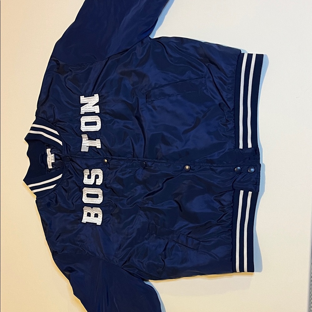 Navy Blue Bomber Jacket